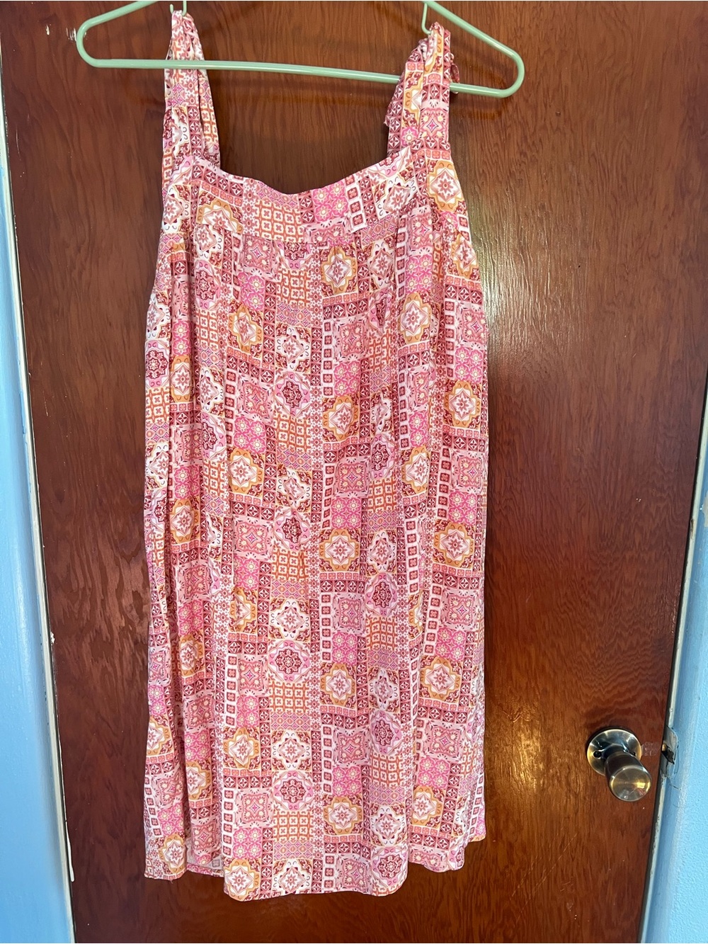 Savanna Jane Pink and Yellow Patterned Midi Dress Lined